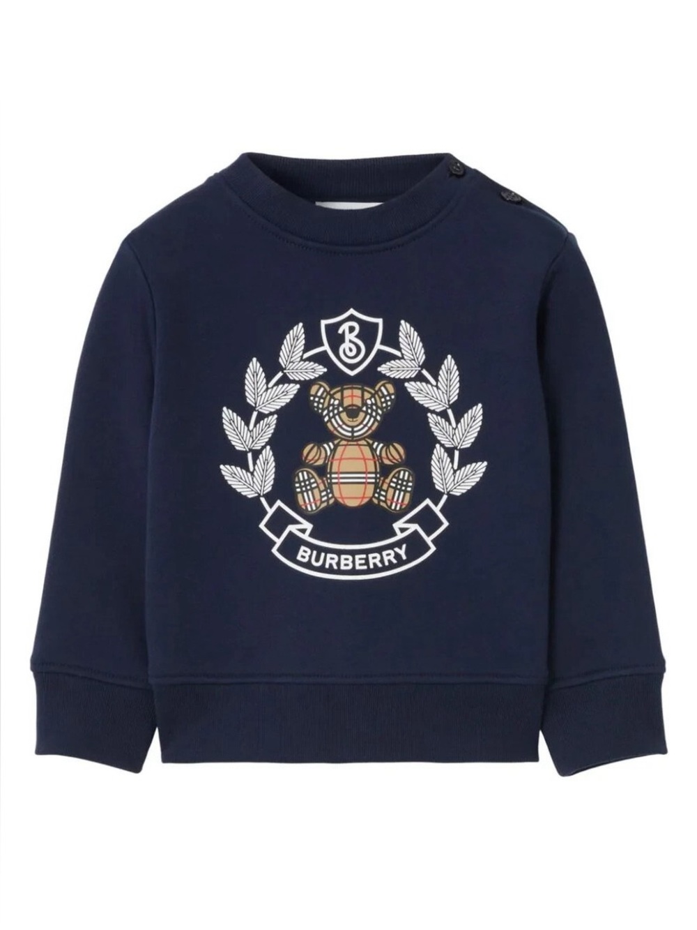 Burberry Kids Thomas Bear print cotton sweatshirt Navy blue